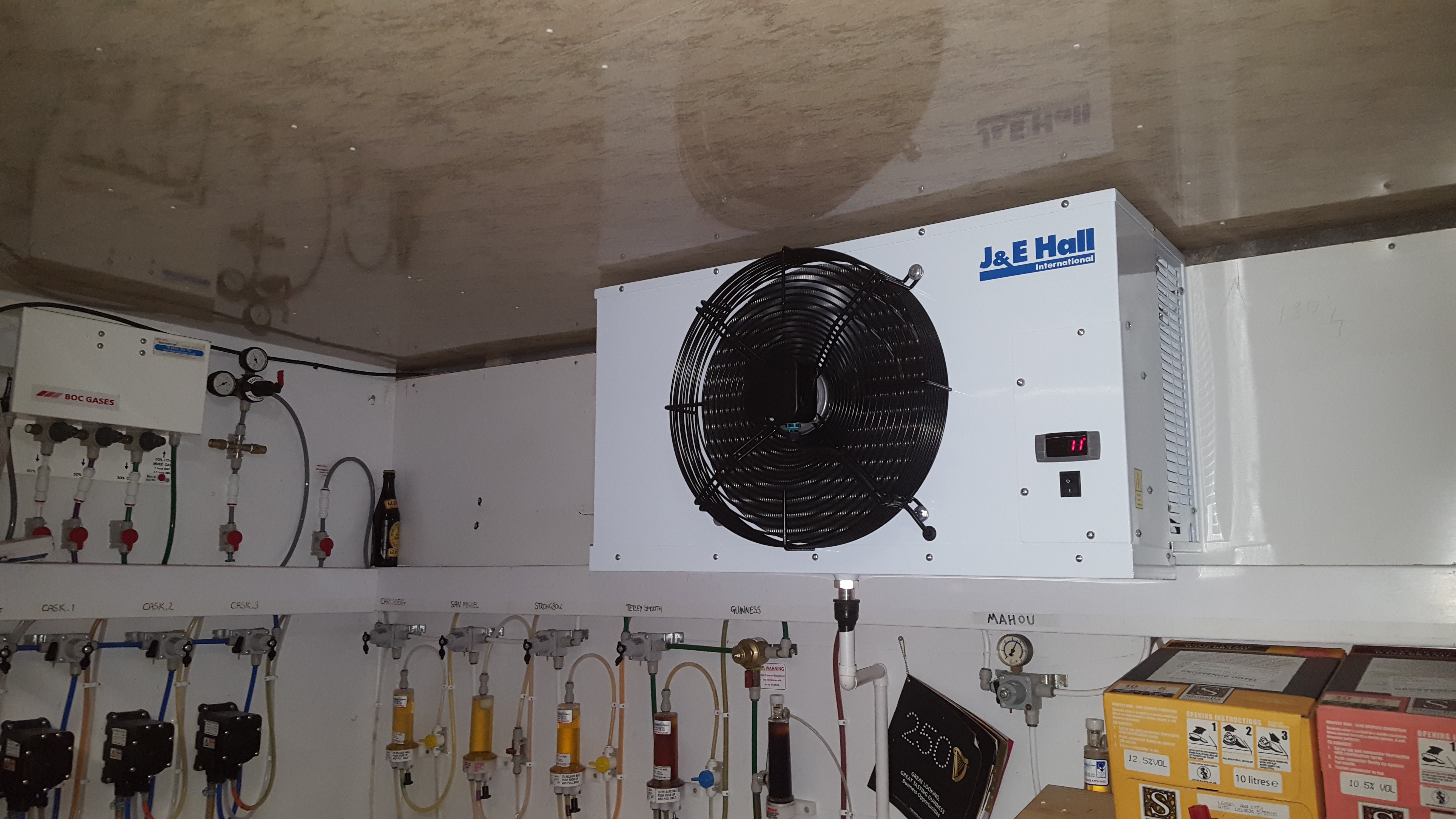 J&E Hall Micro Pub Cellar Cooling System